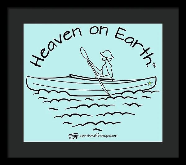 Kayaker Heaven On Earth - Framed Print