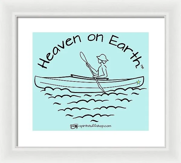 Kayaker Heaven On Earth - Framed Print