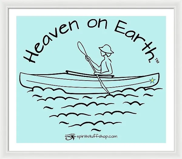 Kayaker Heaven On Earth - Framed Print