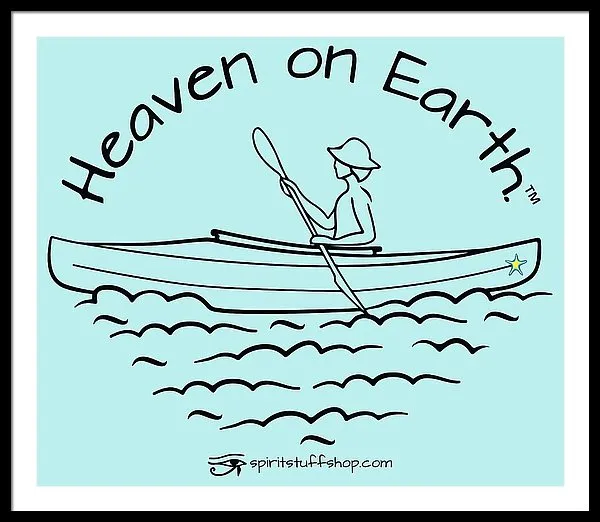 Kayaker Heaven On Earth - Framed Print