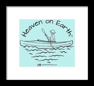 Kayaker Heaven On Earth - Framed Print