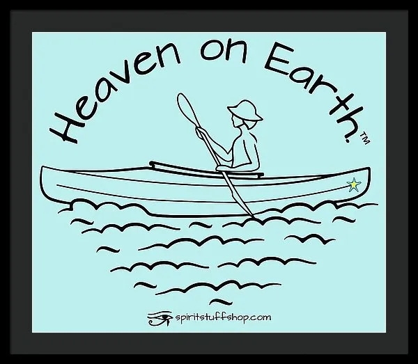 Kayaker Heaven On Earth - Framed Print