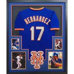 Keith Hernandez Autographed Signed Framed New York Mets Jersey JSA