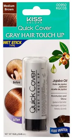 Kiss Quick Cover Gray Hair Touch Up Wet Stick
