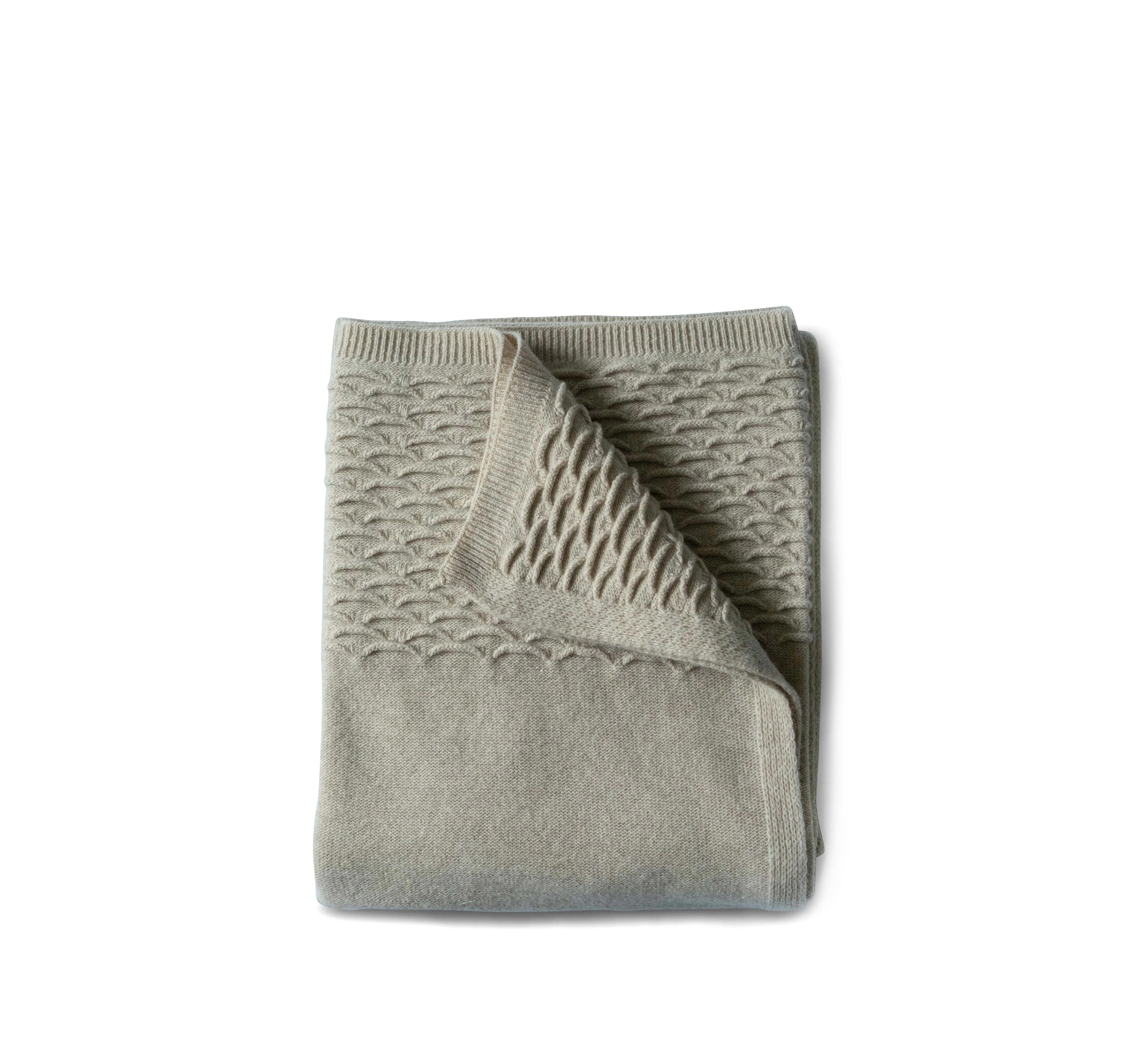 Knit Scallop Throws