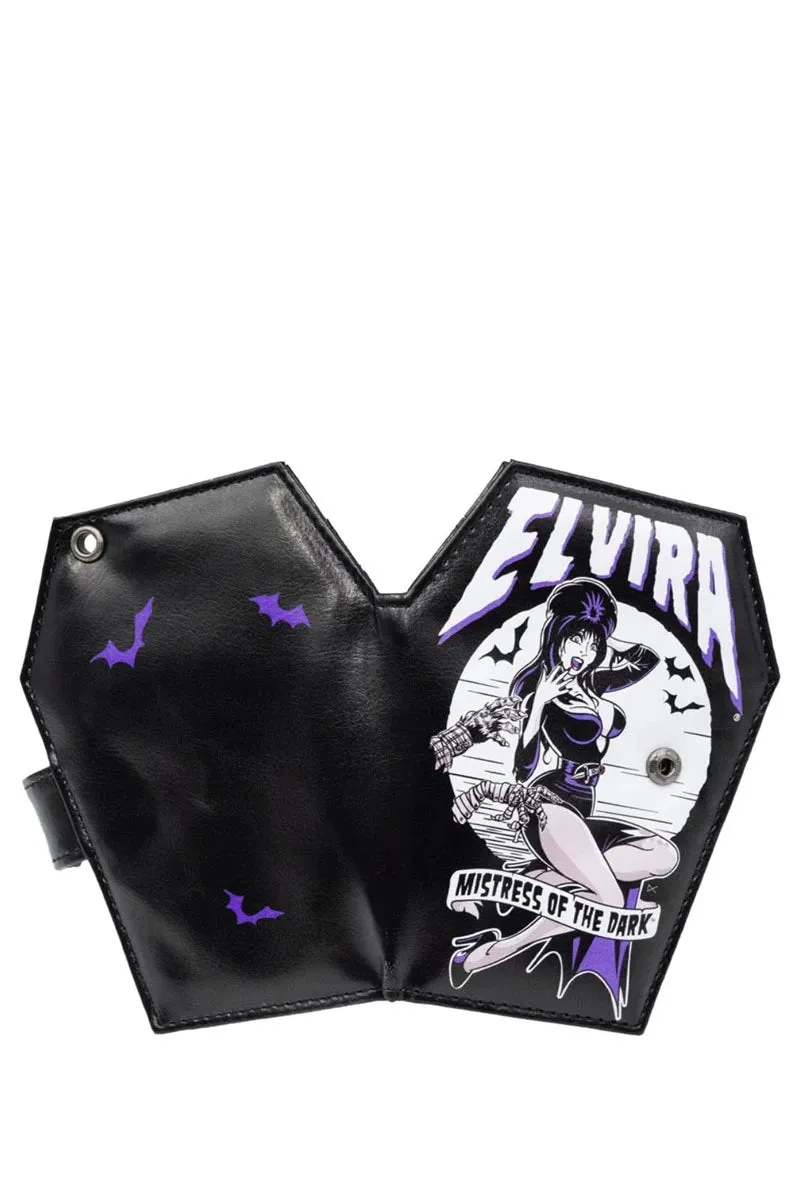 Kreepsville Elvira Coffin Wallet, Monster Hands Gothic Purse