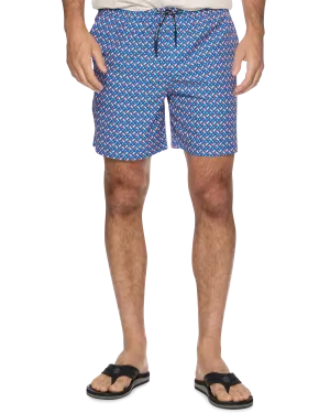 LABELLE GEO PRINT SWIM SHORT - 6.5” INSEAM