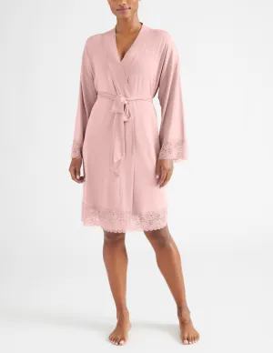Lace Trim Robe