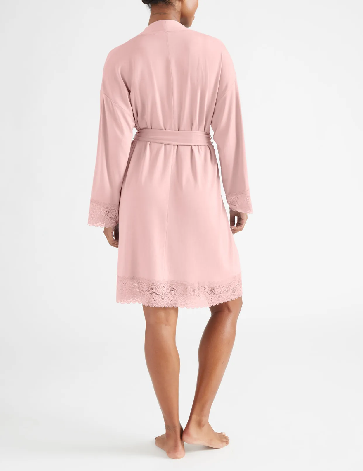 Lace Trim Robe