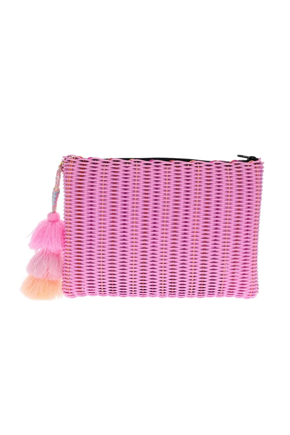 Large Pink Crush Lemon Drop Citron Clutch