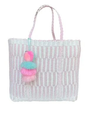 Large Rose Mesh Citron Tote