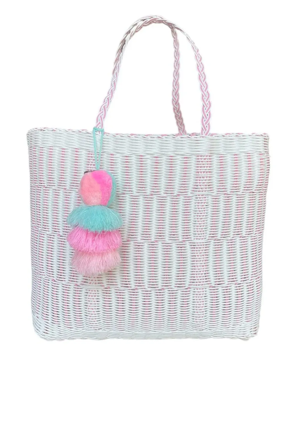 Large Rose Mesh Citron Tote