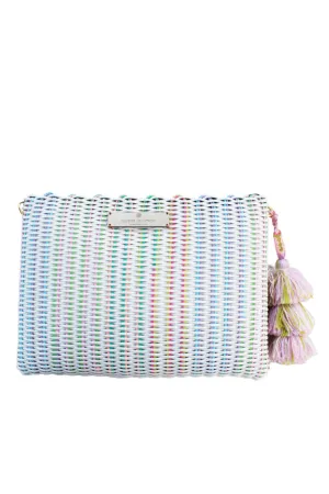 Large Sprinkle Party Lemon Drop Citron Clutch