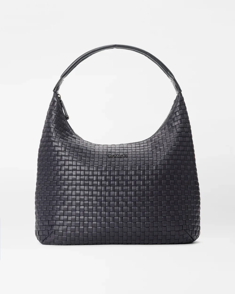 Large Woven Shoulder Bag | Black