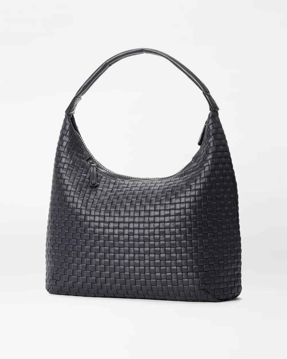 Large Woven Shoulder Bag | Black