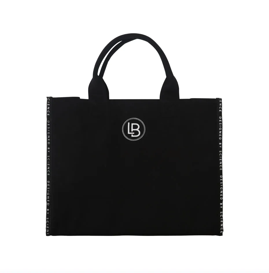LB BLACK CANVAS TOTE