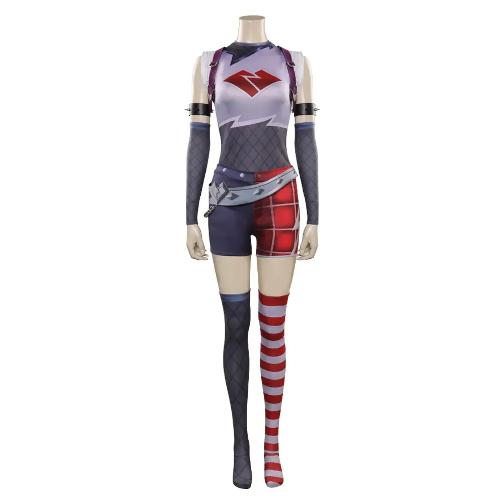 League of Legends-LoL The Piltover Enforcer Vi Cosplay Costume Outfits Halloween Carnival Party Disguise Suit