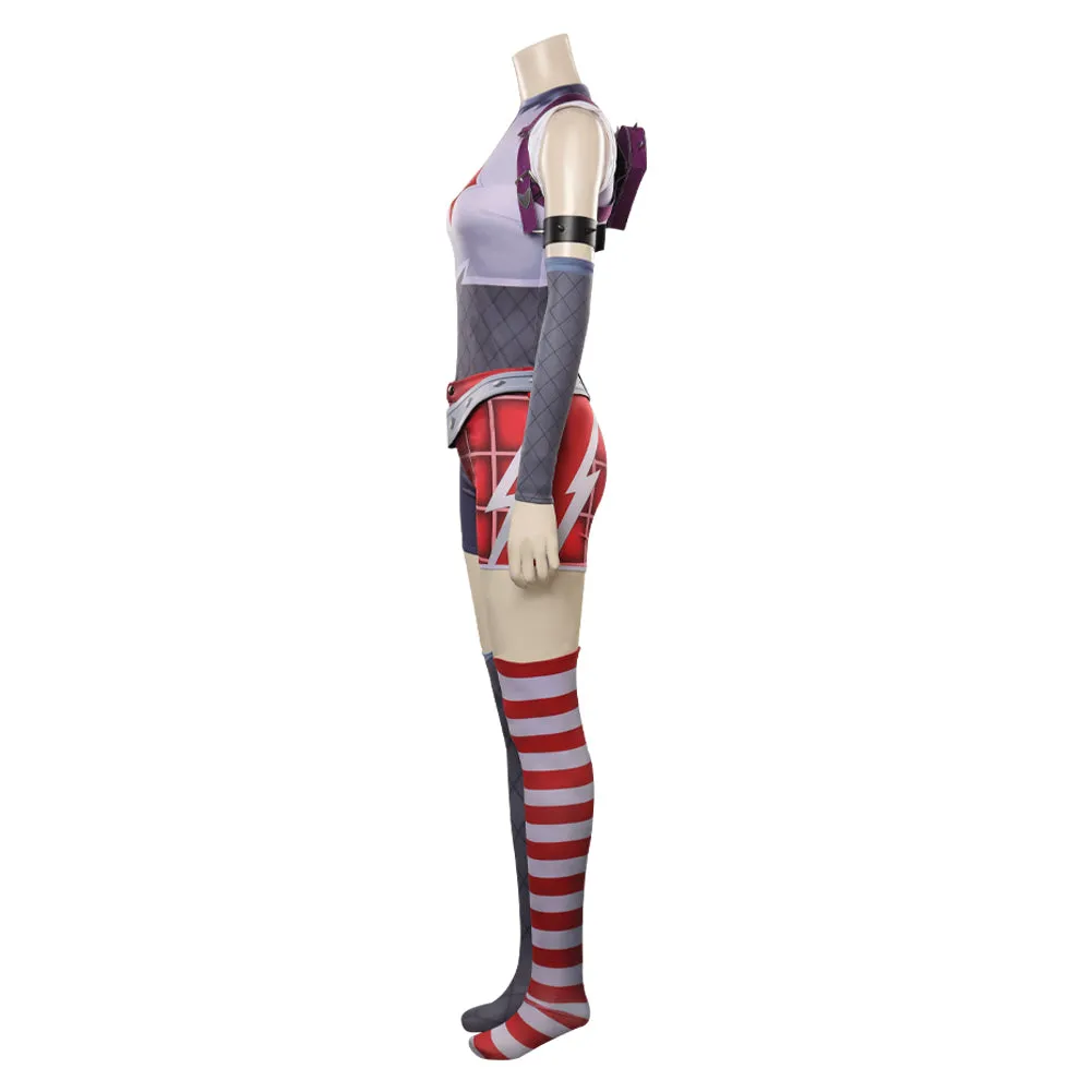 League of Legends-LoL The Piltover Enforcer Vi Cosplay Costume Outfits Halloween Carnival Party Disguise Suit
