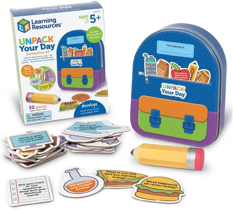 Learning Resources Unpack Your Day Conversation Kit