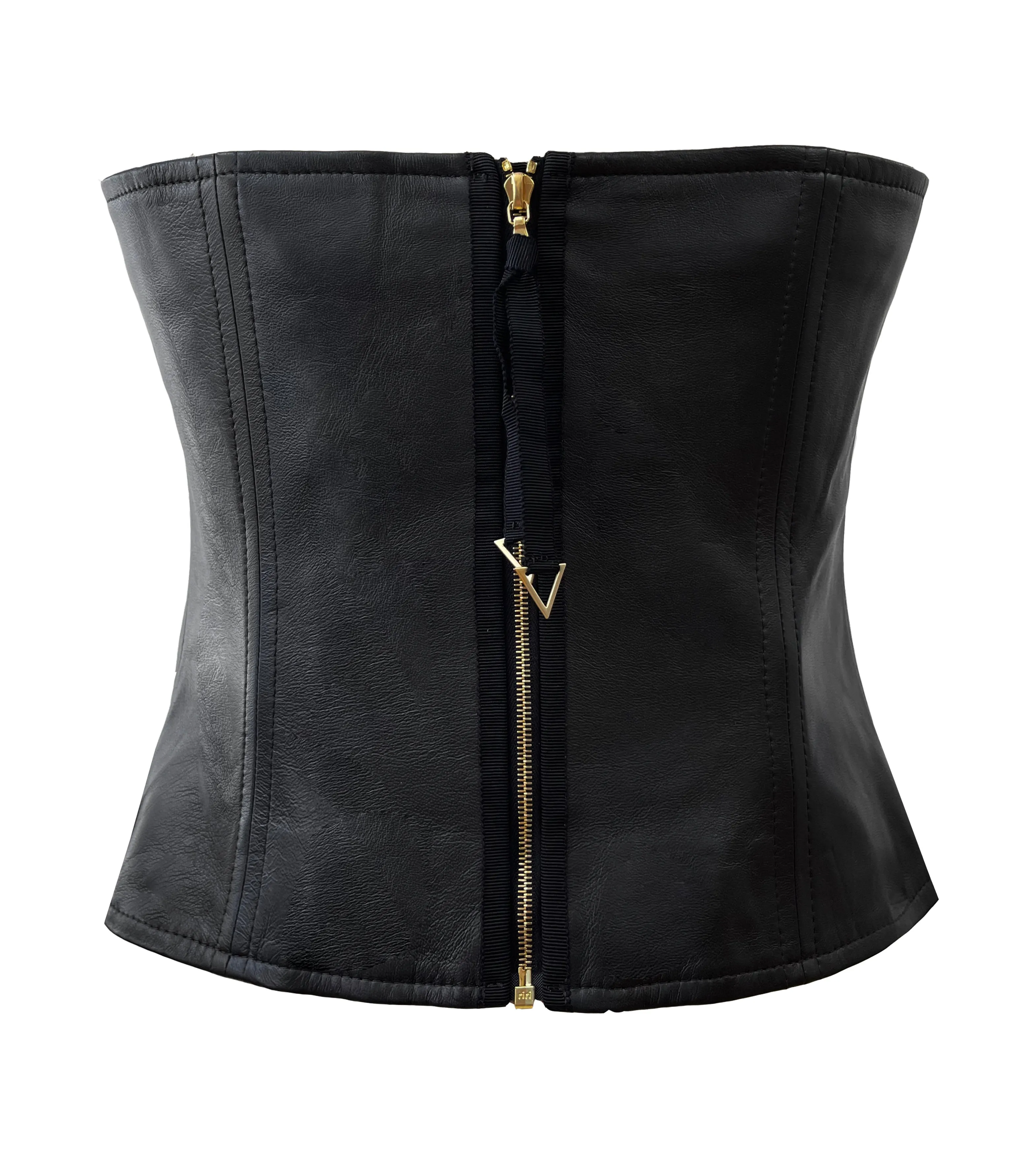 Leather Bustier - Meteorite