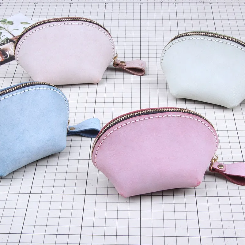 Leather Coin Pouch Kits DIY Leather Shell Coin Wallet Kit DIY Eco Leather Project DIY Leather Kit