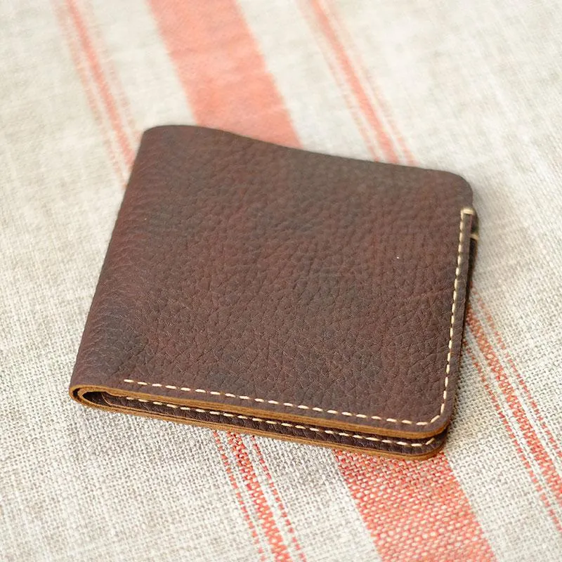 Leather Mens PERSONALIZED Wallet MONOGRAMMED GIFT CUSTOM COOL Slim Wallet Bifold for Men