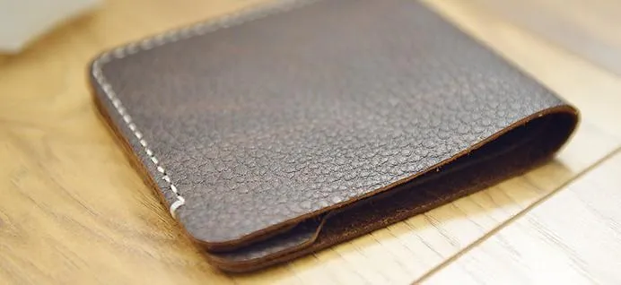 Leather Mens PERSONALIZED Wallet MONOGRAMMED GIFT CUSTOM COOL Slim Wallet Bifold for Men