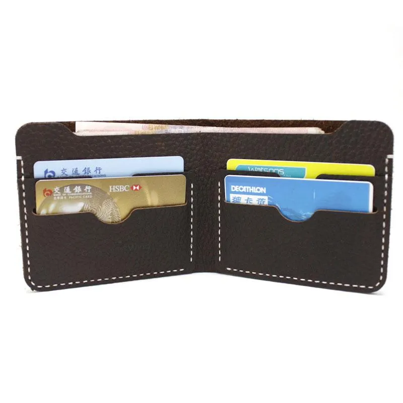 Leather Mens PERSONALIZED Wallet MONOGRAMMED GIFT CUSTOM COOL Slim Wallet Bifold for Men