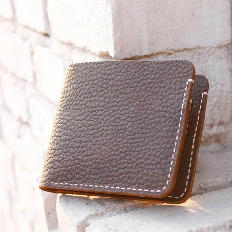Leather Mens PERSONALIZED Wallet MONOGRAMMED GIFT CUSTOM COOL Slim Wallet Bifold for Men