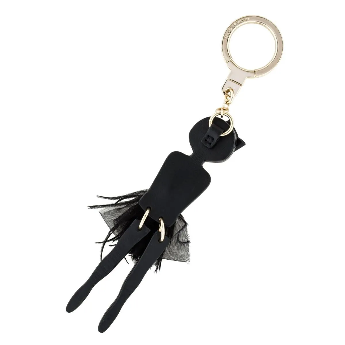 Leather On Pointe Ballerina Girl Keychain