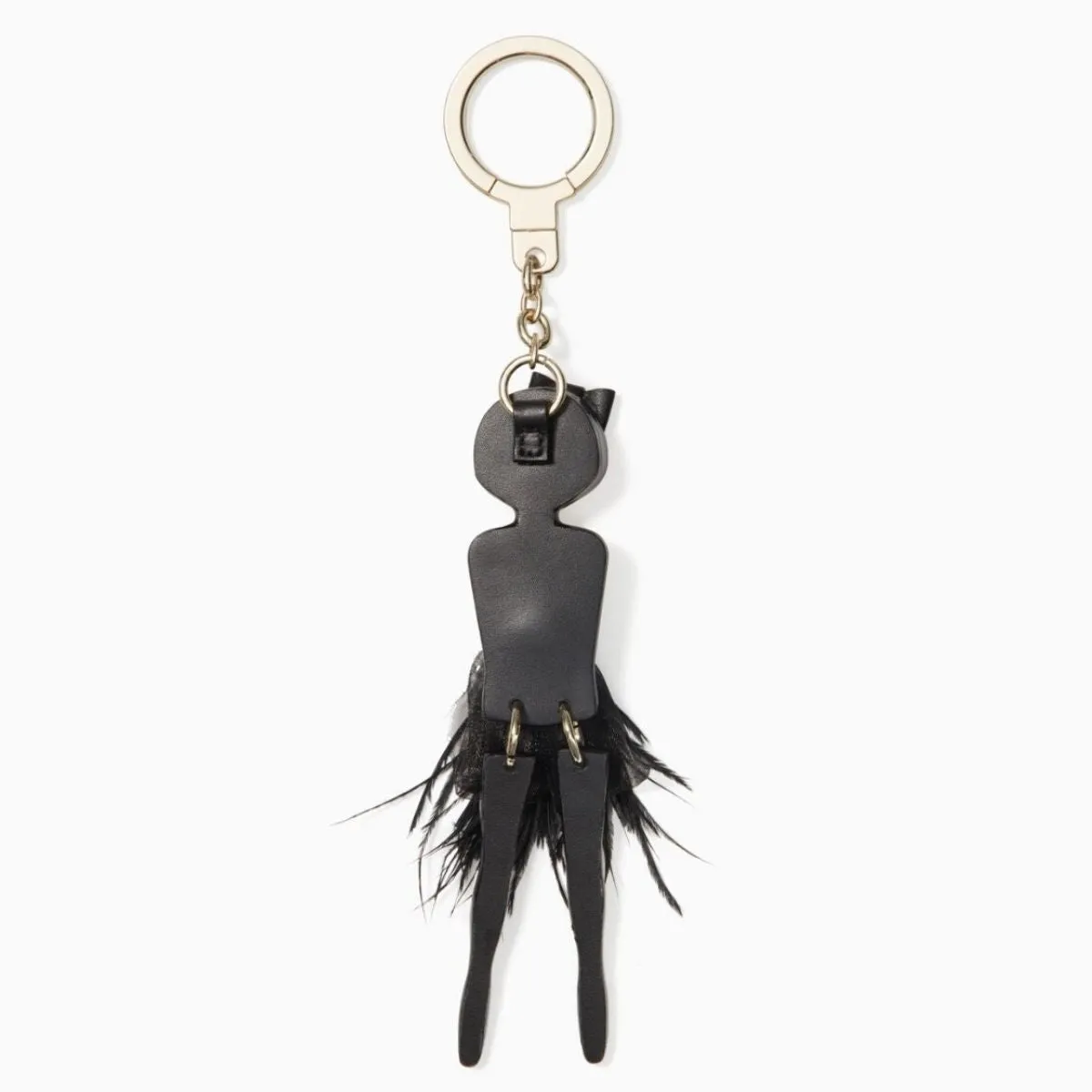 Leather On Pointe Ballerina Girl Keychain