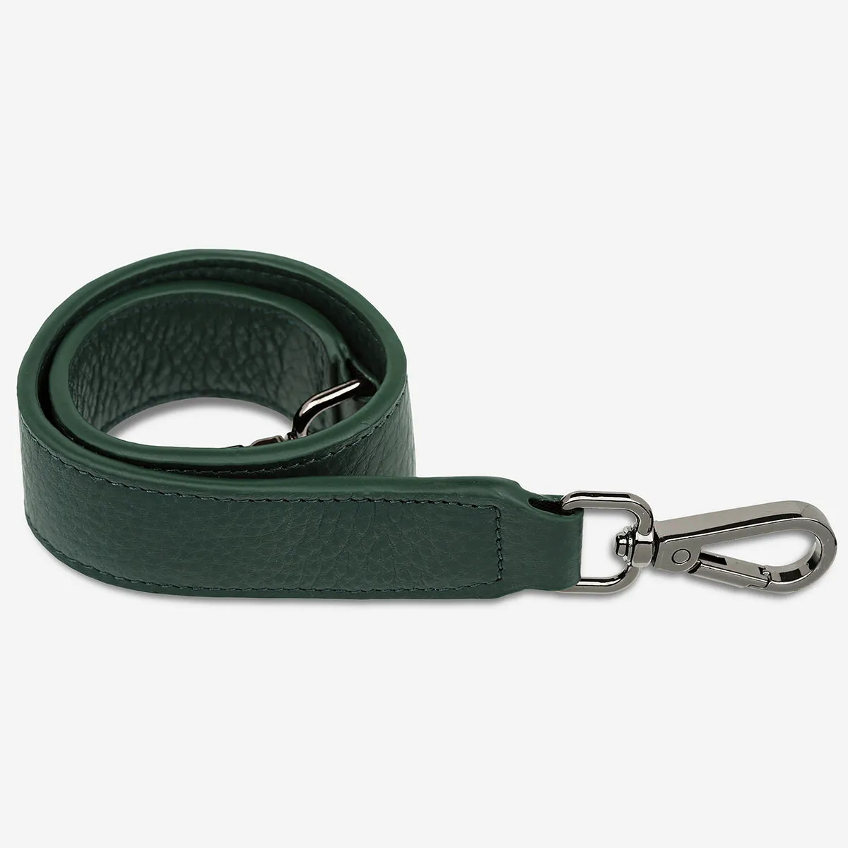 Leather Strap Short - Green