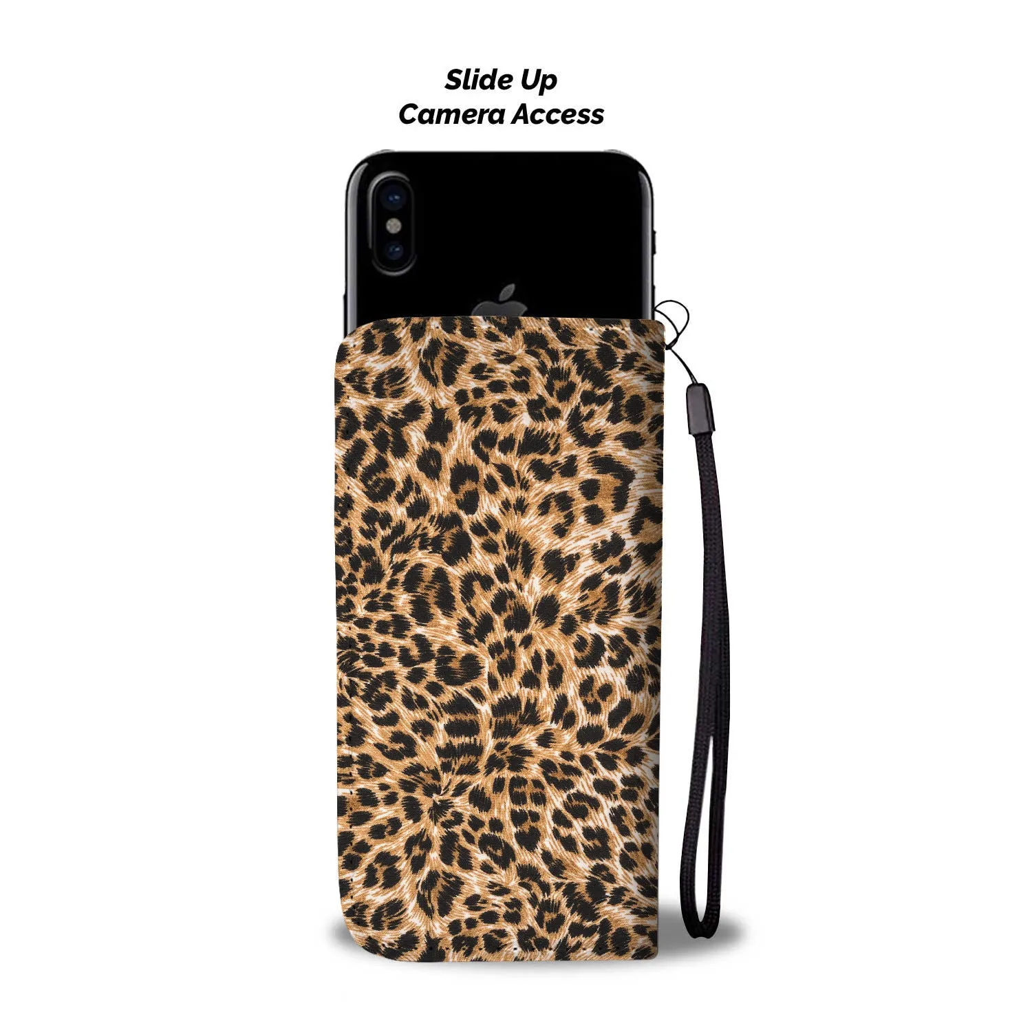 Leopard print wallet case