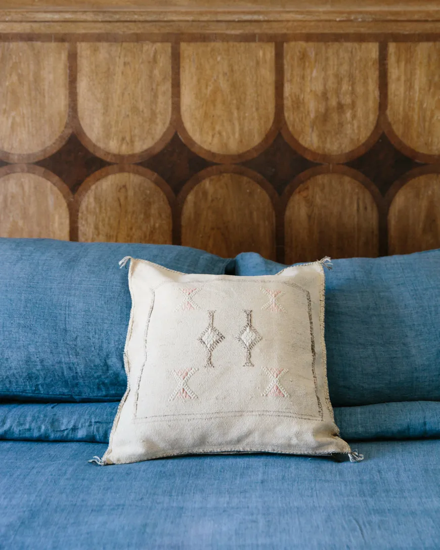 Linen Duvet Cover Set - Denim Blue