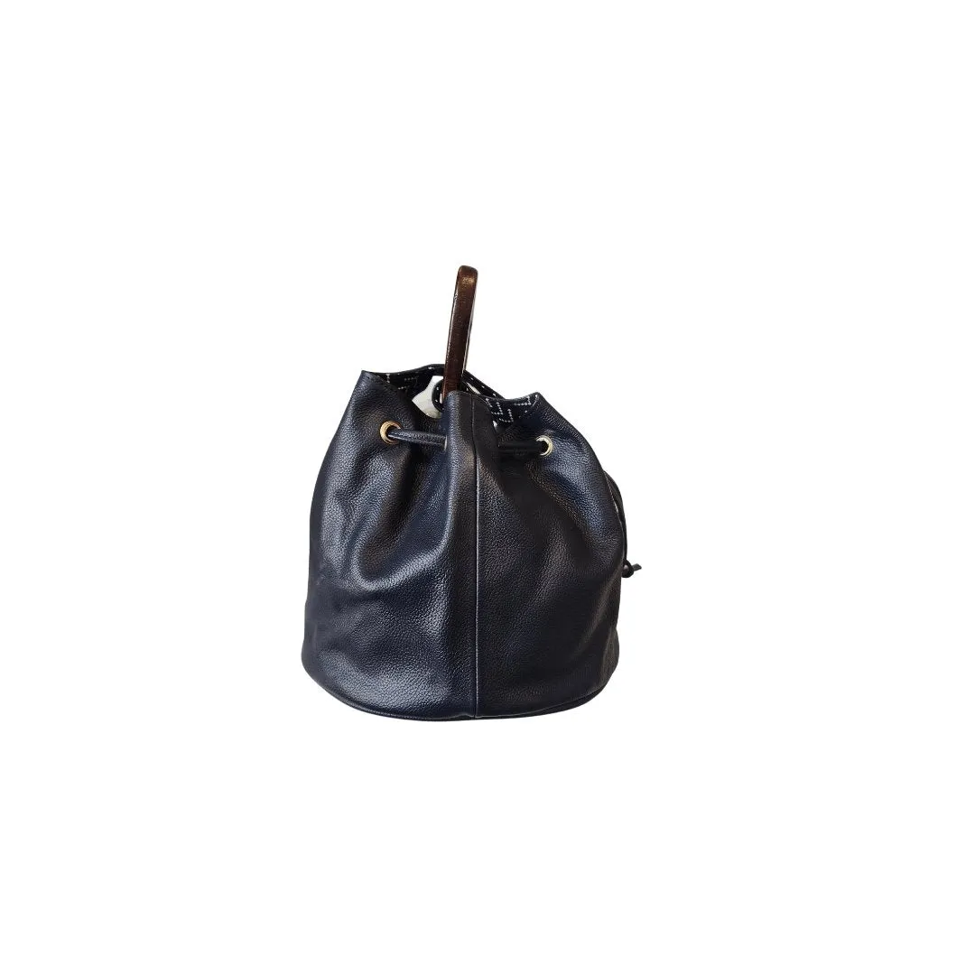 LiT Bag - All Leather Exterior - All Black Everything