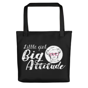 Little Girl Big Attitude (Esperanza - Raising Dion) Black Tote Bag