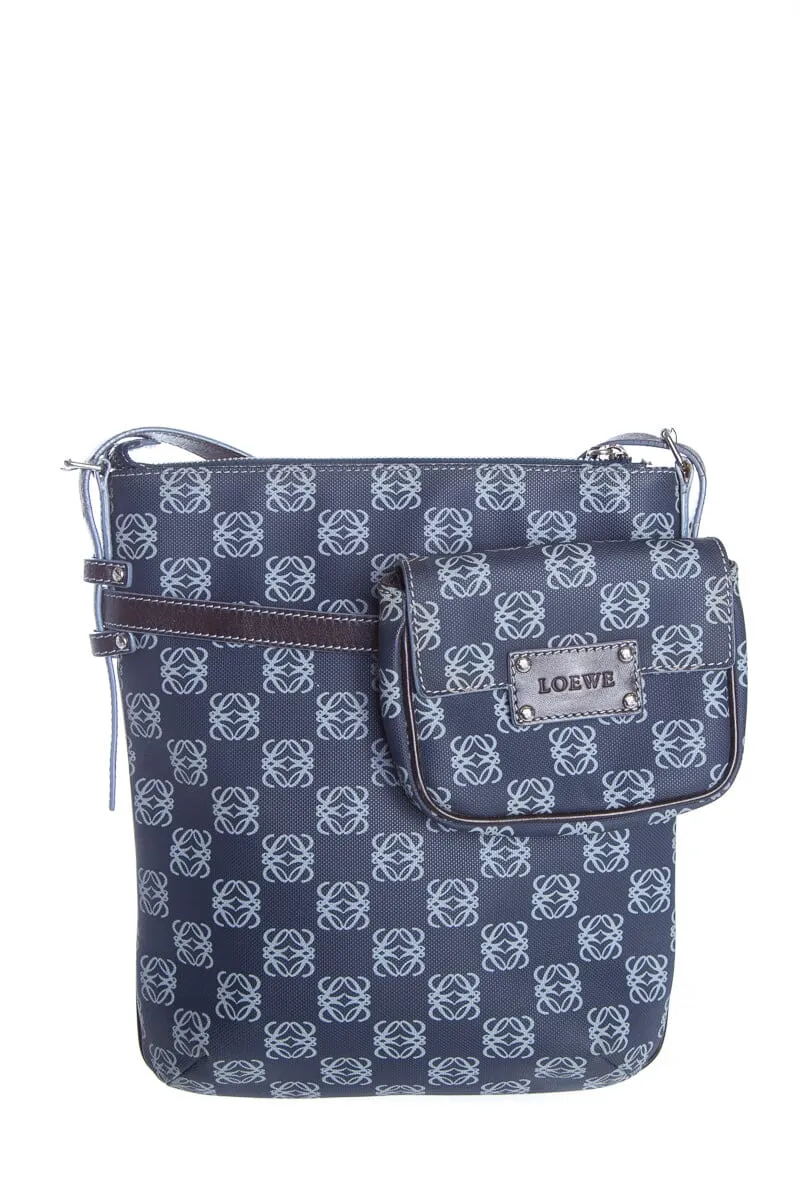 Loewe Navy Logo Anagram Cross-Body