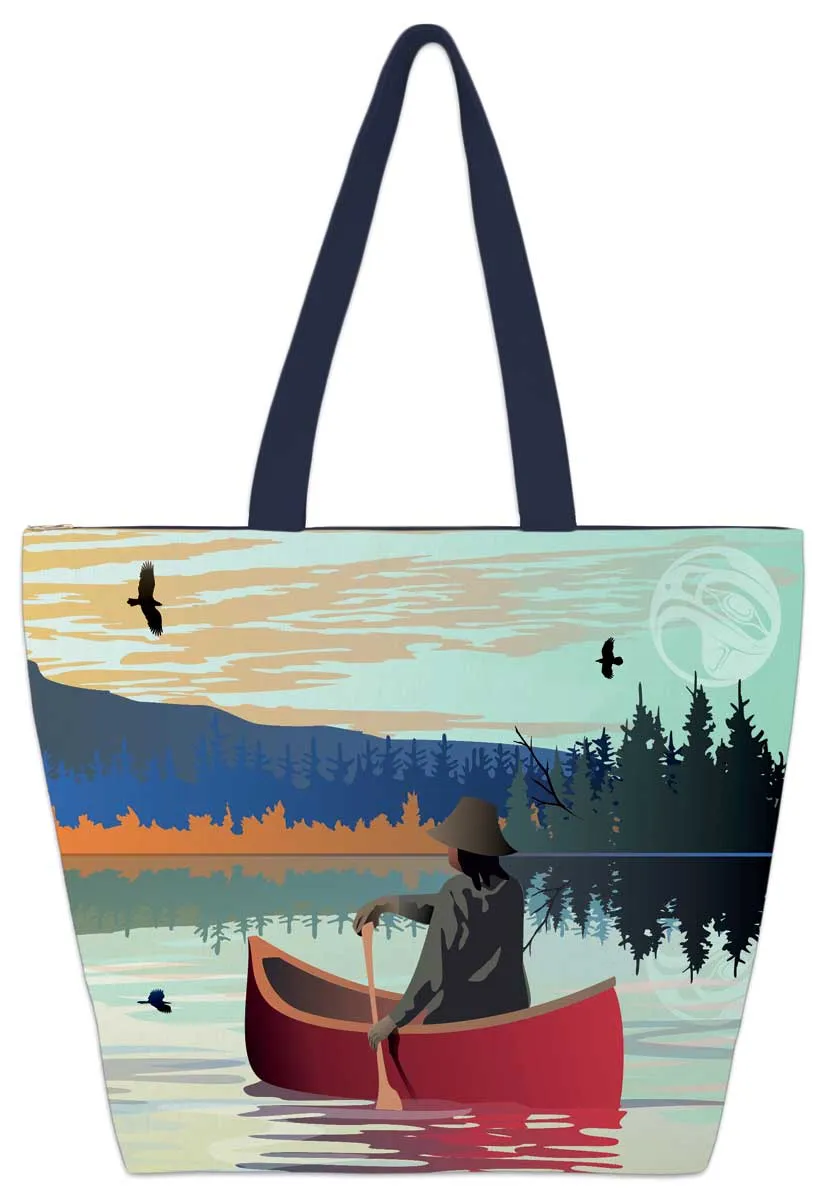 LONE CANOE TOTE BAG