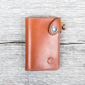 Lone Wolf Leathers Handmade Medium Wallet Saddle Tan