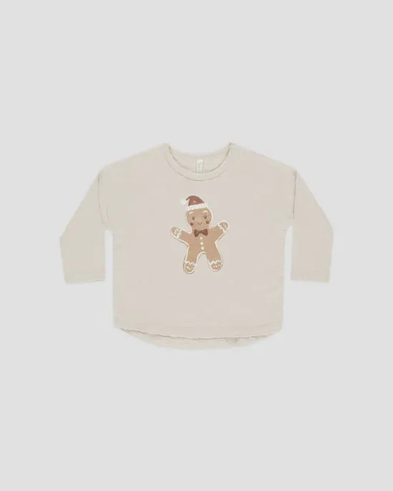 Long Sleeve Tee-Gingerbread
