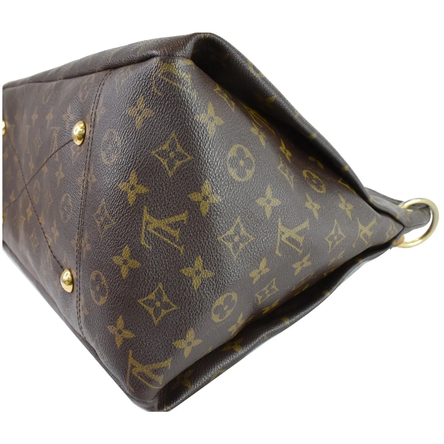 LOUIS VUITTON Artsy MM Monogram Canvas Shoulder Bag Brown