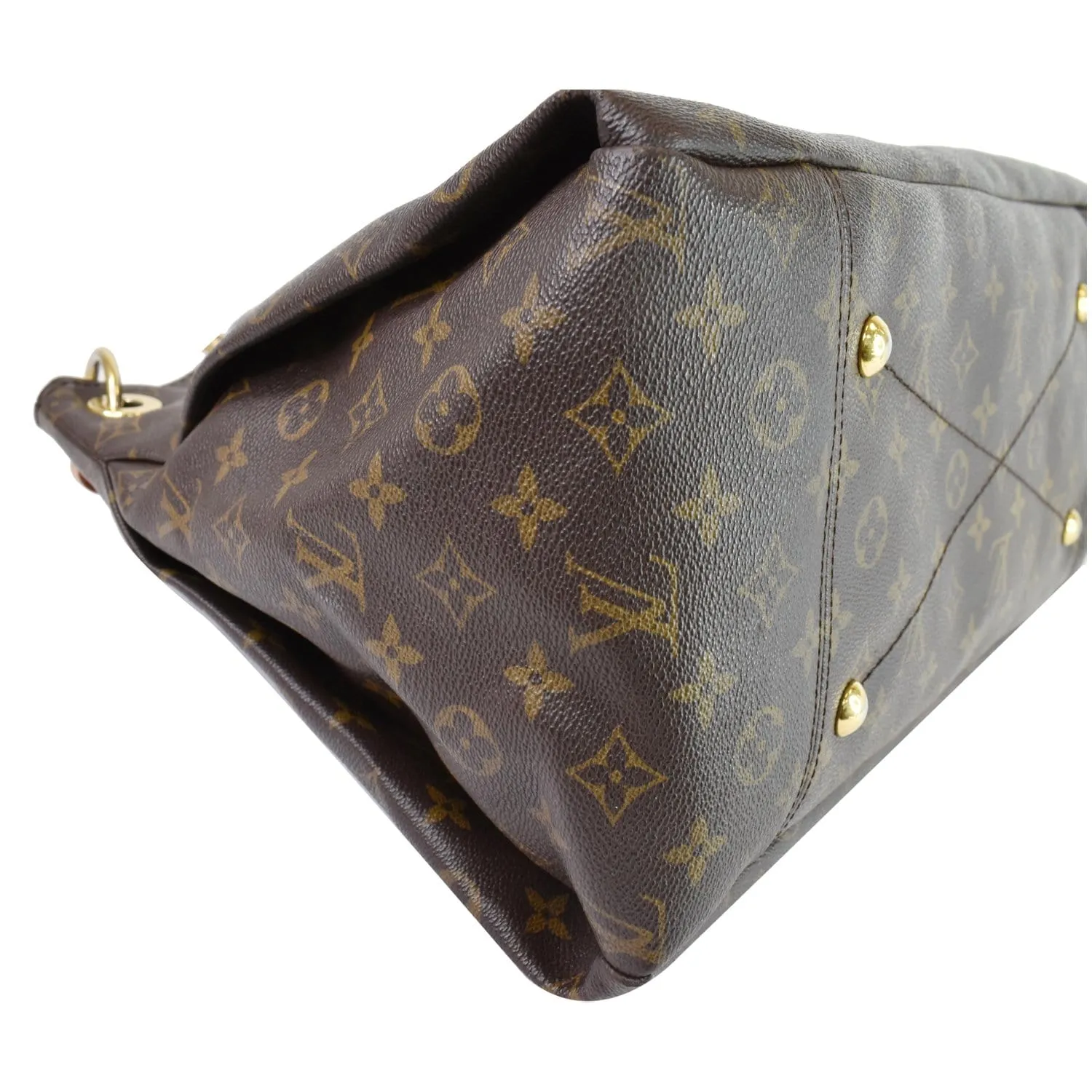 LOUIS VUITTON Artsy MM Monogram Canvas Shoulder Bag Brown