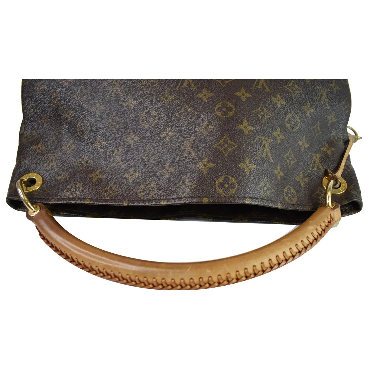 LOUIS VUITTON Artsy MM Monogram Canvas Shoulder Bag Brown