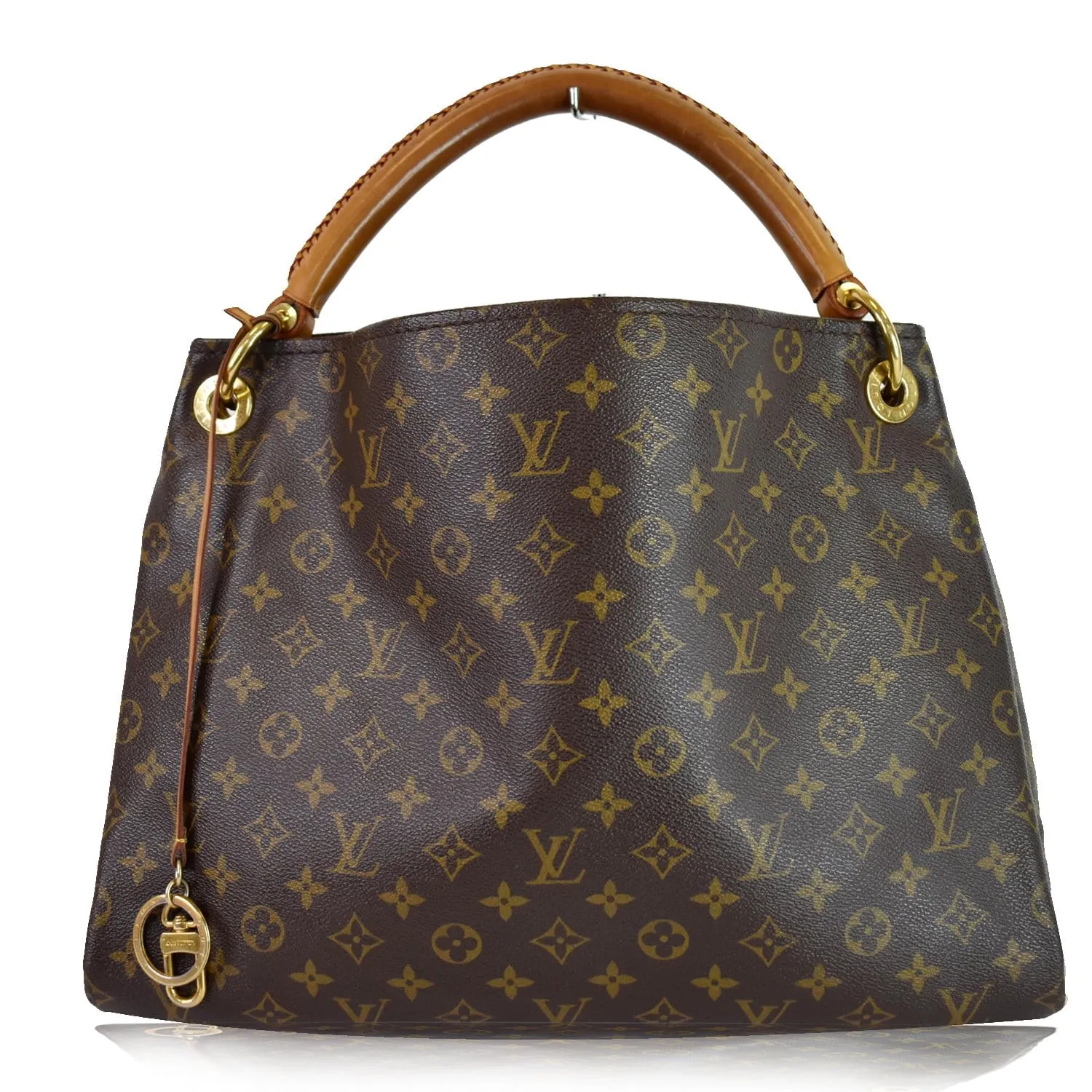 LOUIS VUITTON Artsy MM Monogram Canvas Shoulder Bag Brown