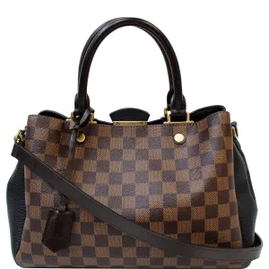 LOUIS VUITTON Brittany Damier Ebene Shoulder Bag Brown