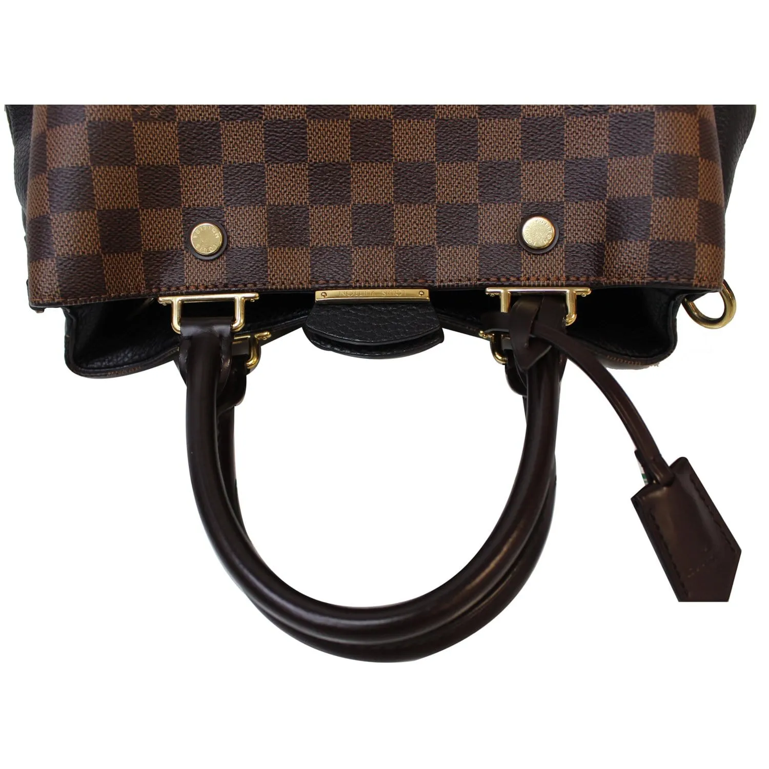 LOUIS VUITTON Brittany Damier Ebene Shoulder Bag Brown