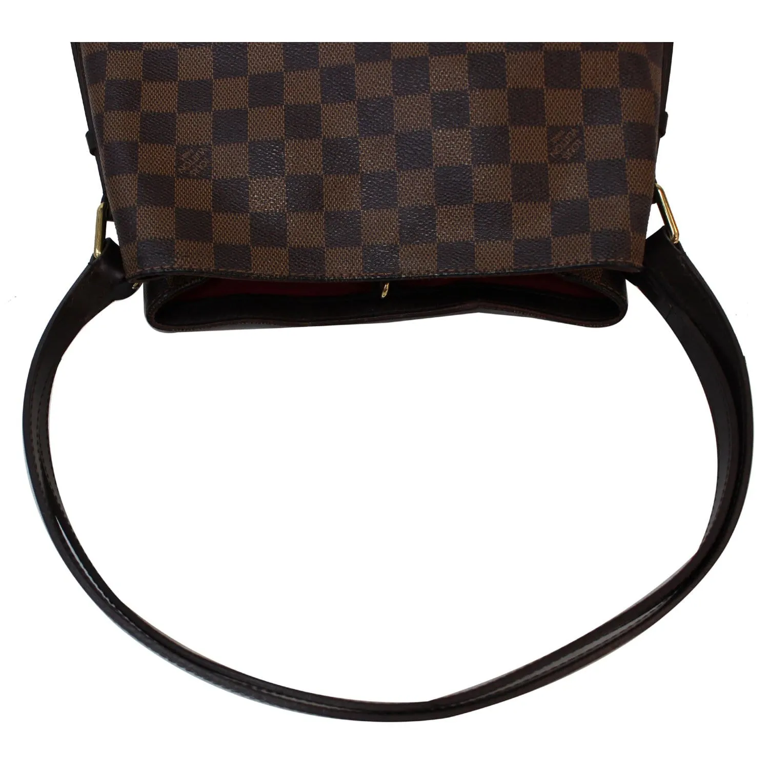 LOUIS VUITTON Cabas Rivington Damier Ebene Shoulder Bag Brown