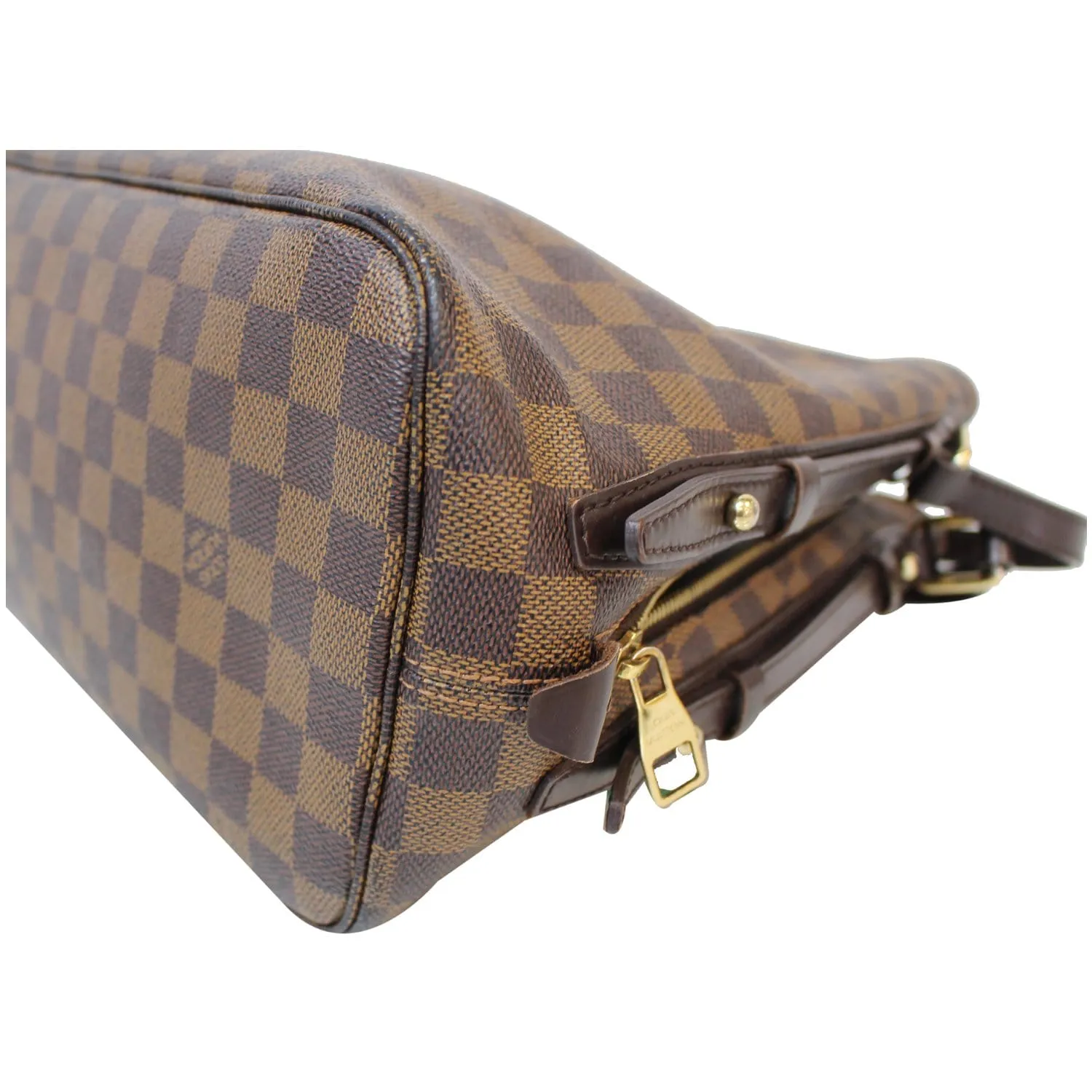 LOUIS VUITTON Cabas Rivington Damier Ebene Shoulder Bag Brown