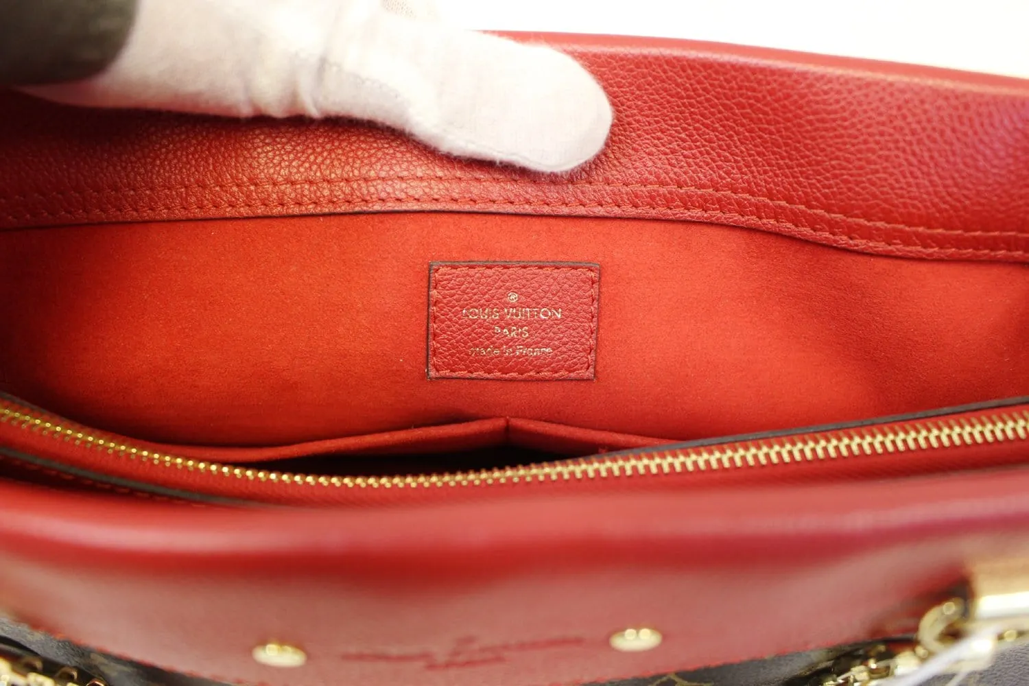 LOUIS VUITTON Cherry Monogram Canvas Pallas Chain Shopper Bag