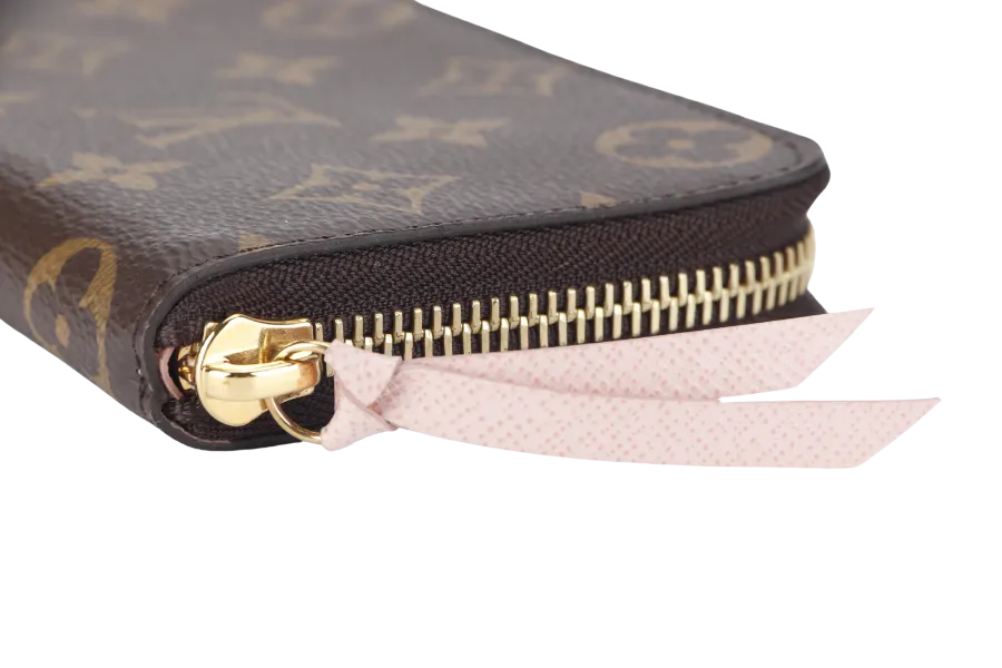 LOUIS VUITTON CLEMENCE WALLET (M61298) MONOGRAM CANVAS GOLD HARDWARE WITH DUST COVER AND BOX
